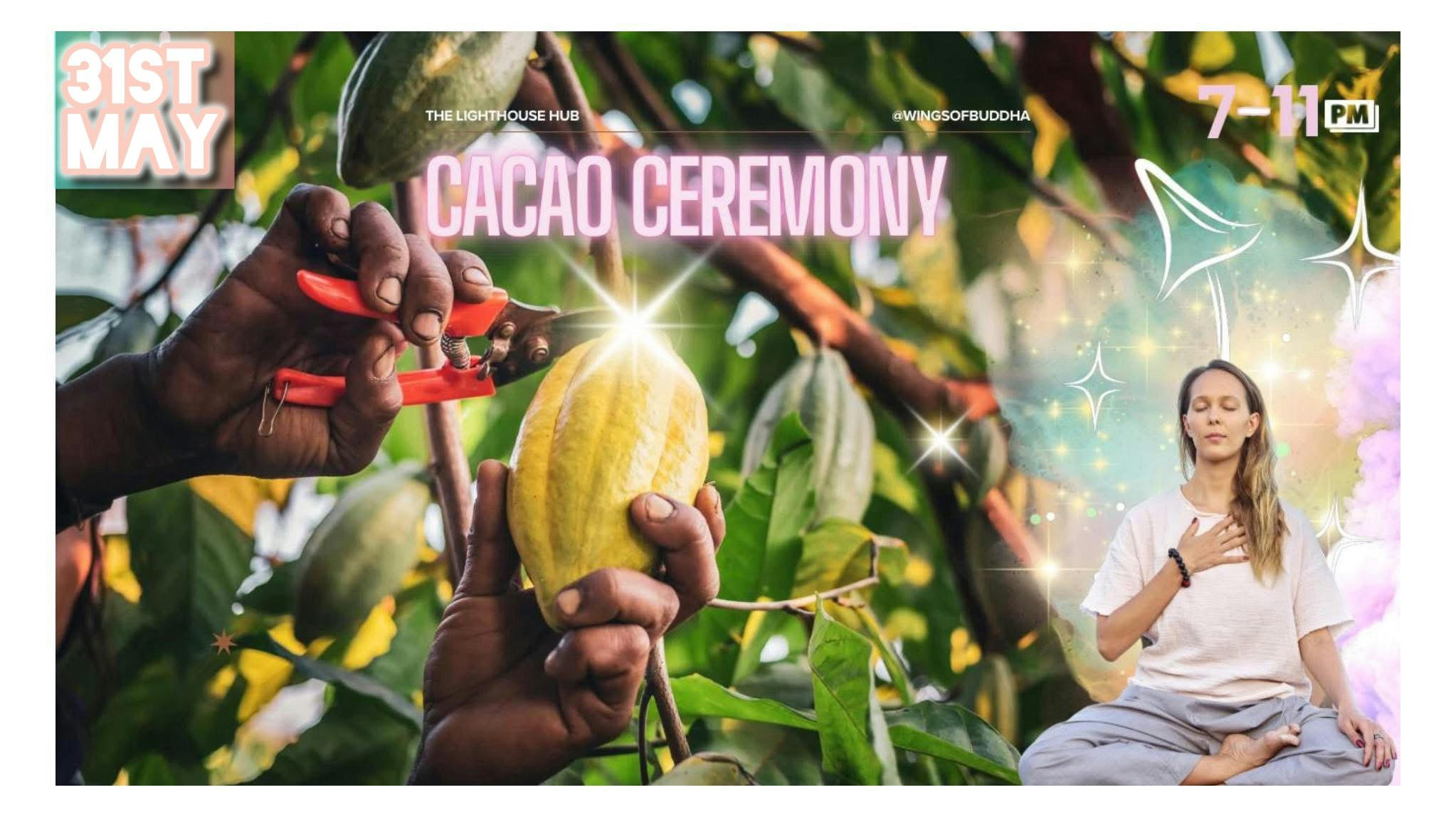 Sacred Blue Lotus Cacao Ceremony (Saturday 31st May) @ The Lighthouse Hub