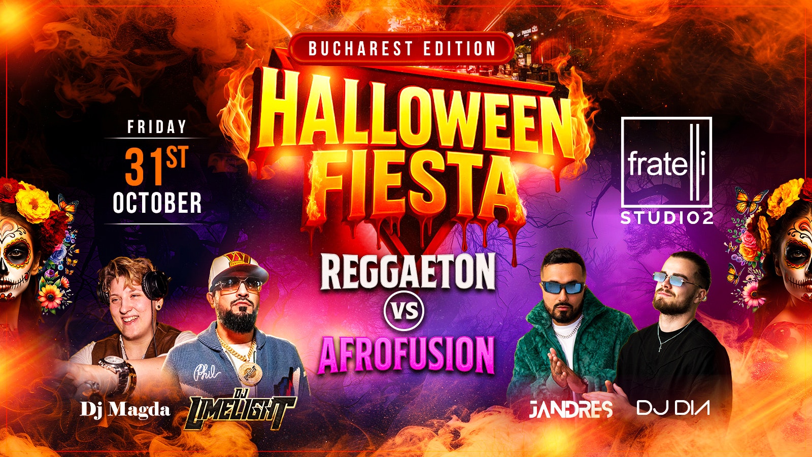 Halloween Fiesta @ Fratelli Bucharest – Reggaeton VS Afrofusion
