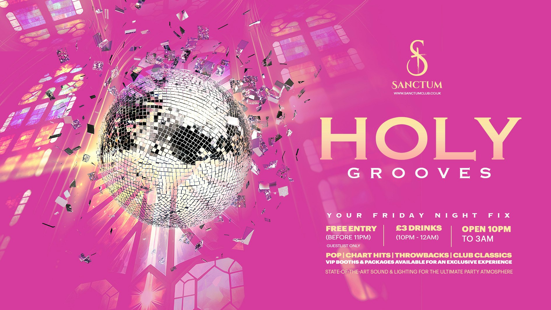 Holy Grooves // Fridays // Sanctum Club