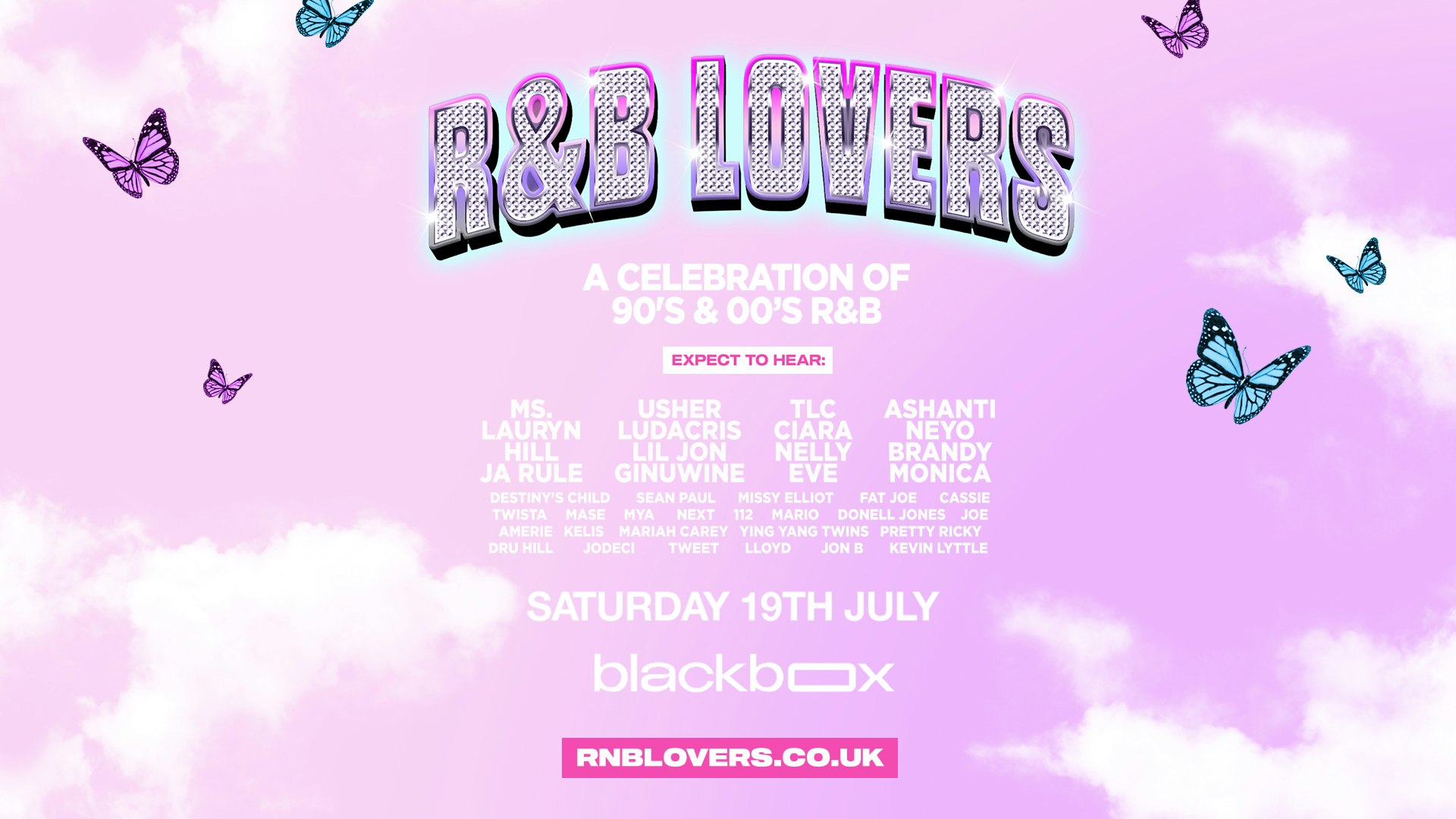 R&B Lovers – Saturday 19th July – Black Box [FINAL TICKETS]