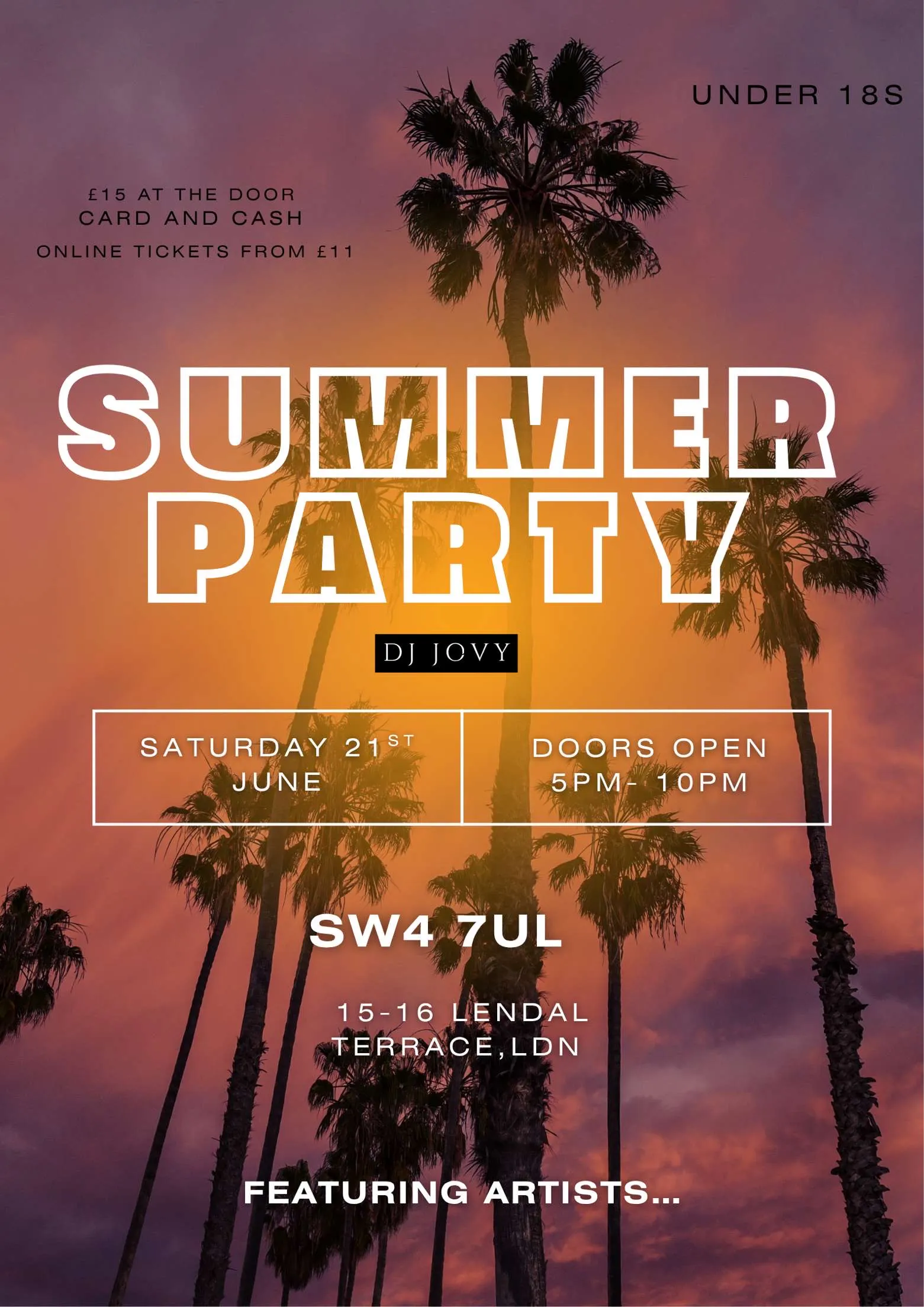 AURAS ULTIMATE SUMMER PARTY😎 at Lit, London on 21st Jun 2025 | Fatsoma