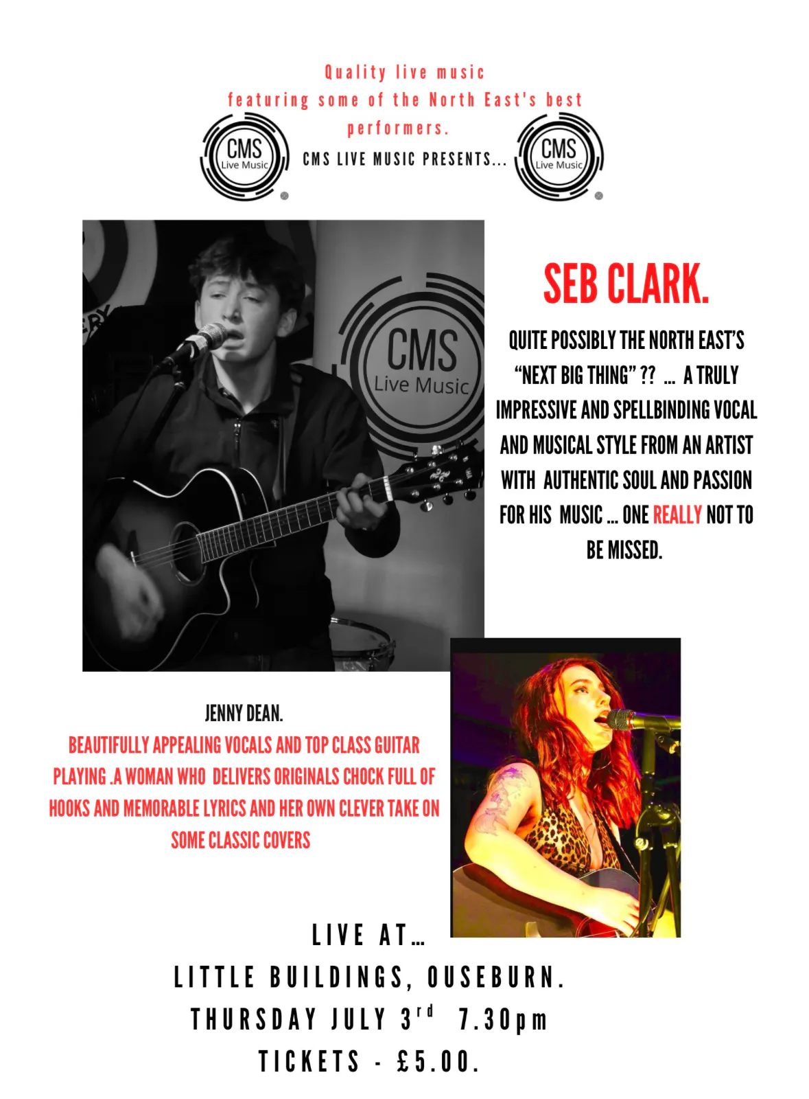 Seb Clark//Jenny Dean at Little Buildings , Newcastle upon Tyne on 3rd ...