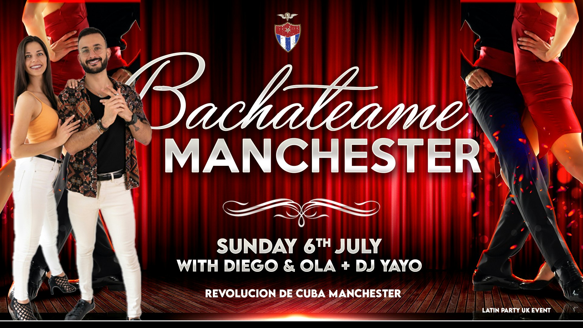 Bachateame Manchester – Sunday 6th July | Revolution de Cuba