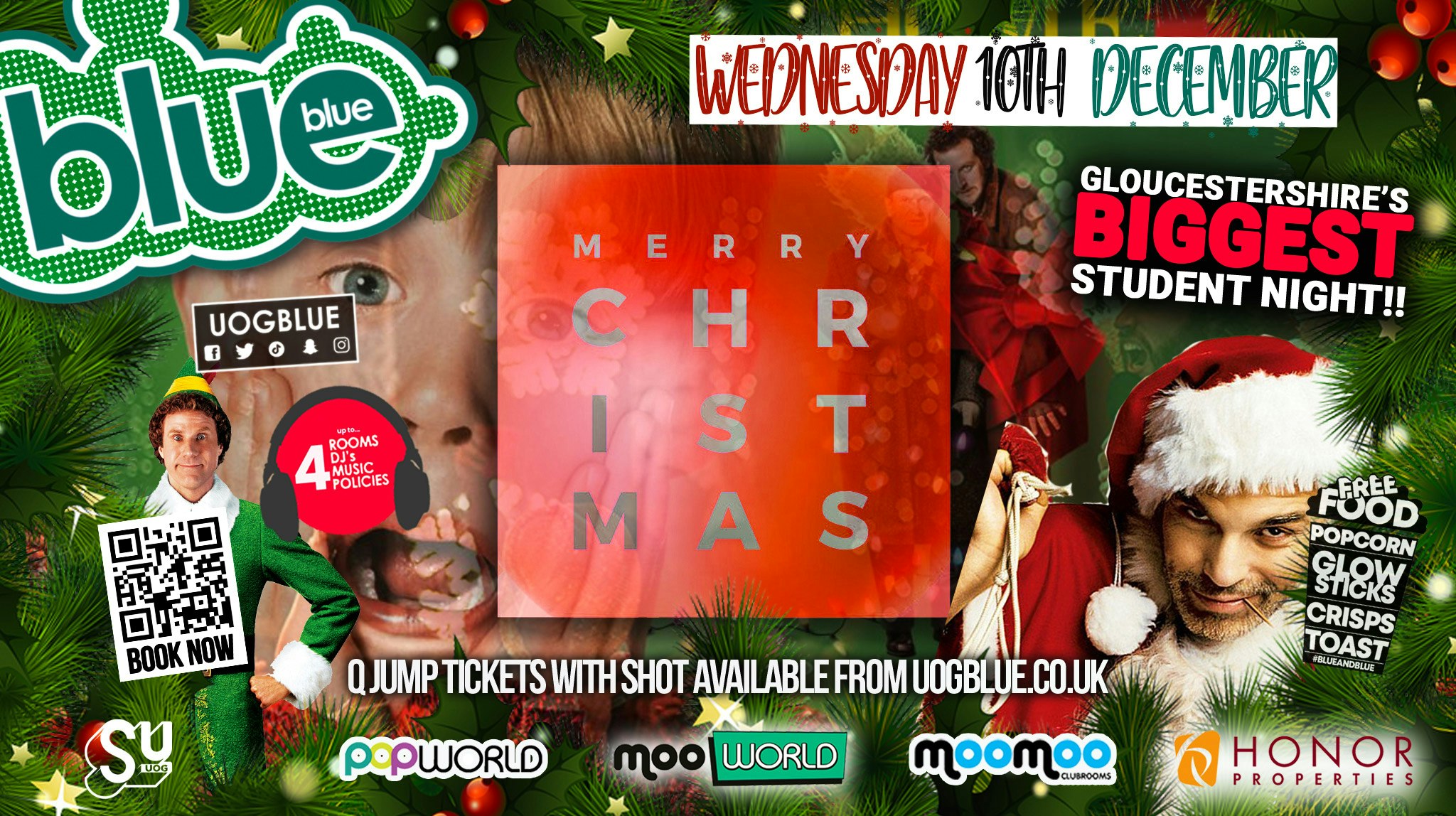 Blue & Blue 🎄CHRISTMAS PARTY🎄 | Gloucestershire’s Biggest Student Night 💙