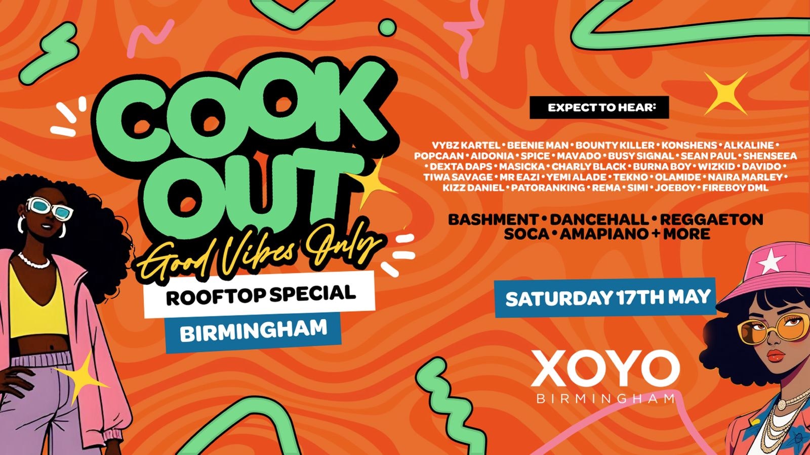 Cookout – Summer Bashment Rooftop Party – XOYO