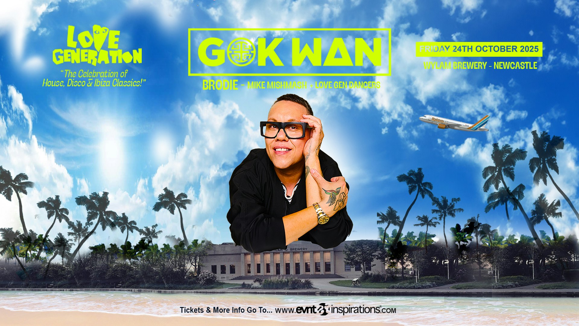 GOK WAN (DJ) – Love Generation “Celebration of House, Disco & Ibiza Classics!” – Wylam Brewery