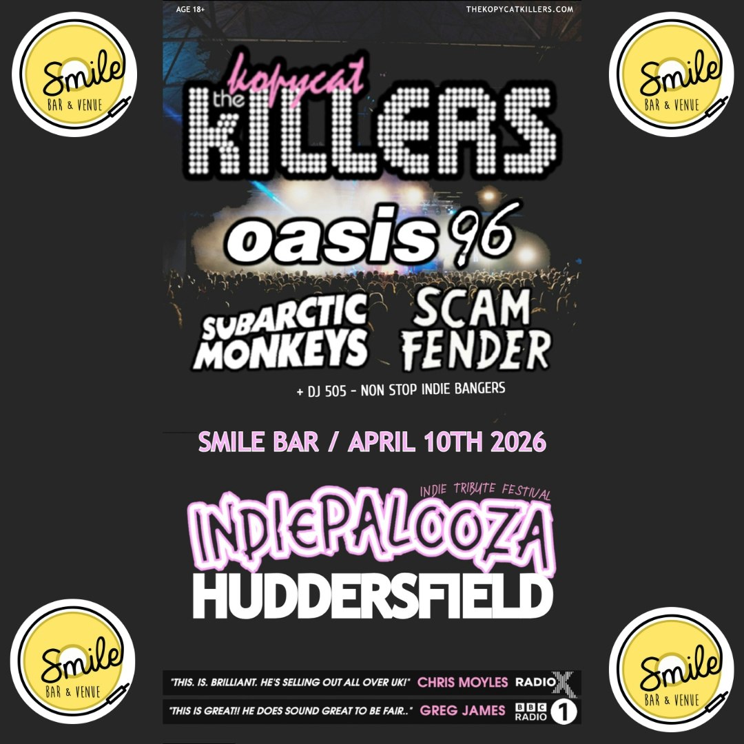 “Indiepalooza Festival – Kopycat Killers v Scam Fender v Subarctic Monkeys v Oasis 96”