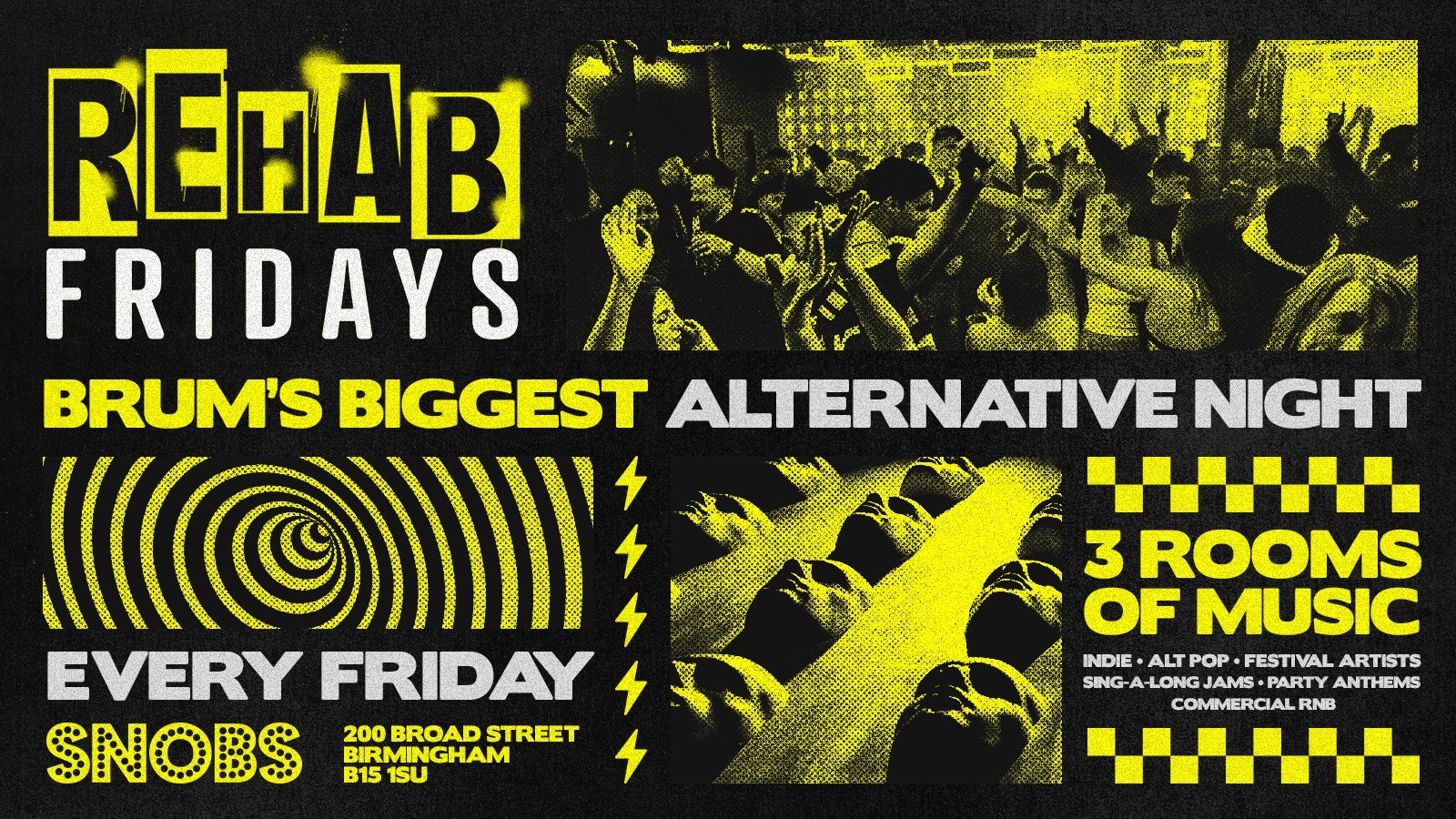 Rehab Friday [TONIGHT] @ Snobs 💥 09/05