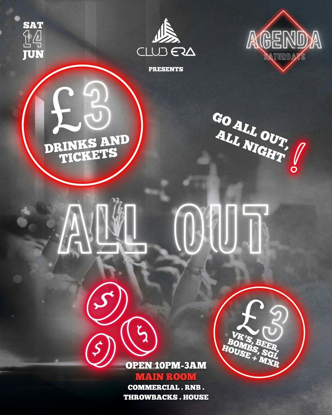 AGENDA SATURDAYS – ALL OUT