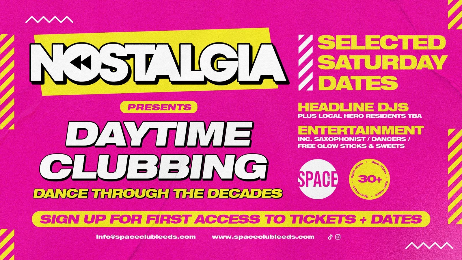 Nostalgia Day Party at Space Leeds Presents N-Trance – Pre Sale Sign Ups