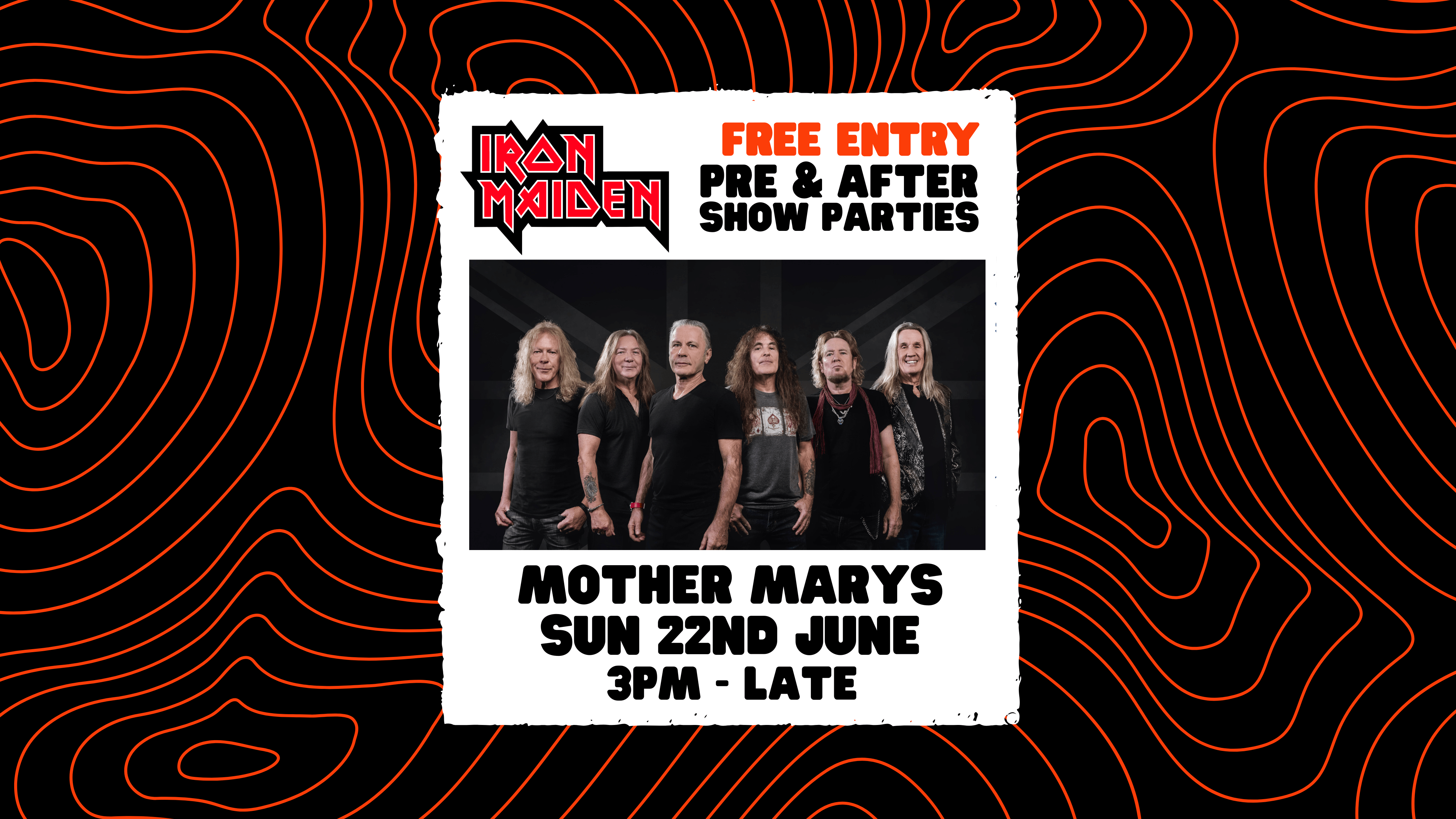 IRON MAIDEN: Pre Show & After Show Parties