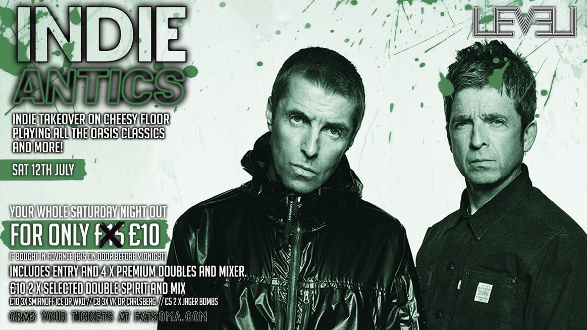 INDIE ANTICS @ Level Nightclub Bolton