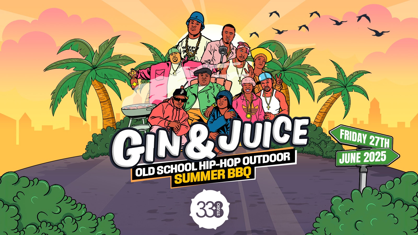 Gin & Juice: Old School Hip-Hop Outdoor Summer BBQ – London 2025