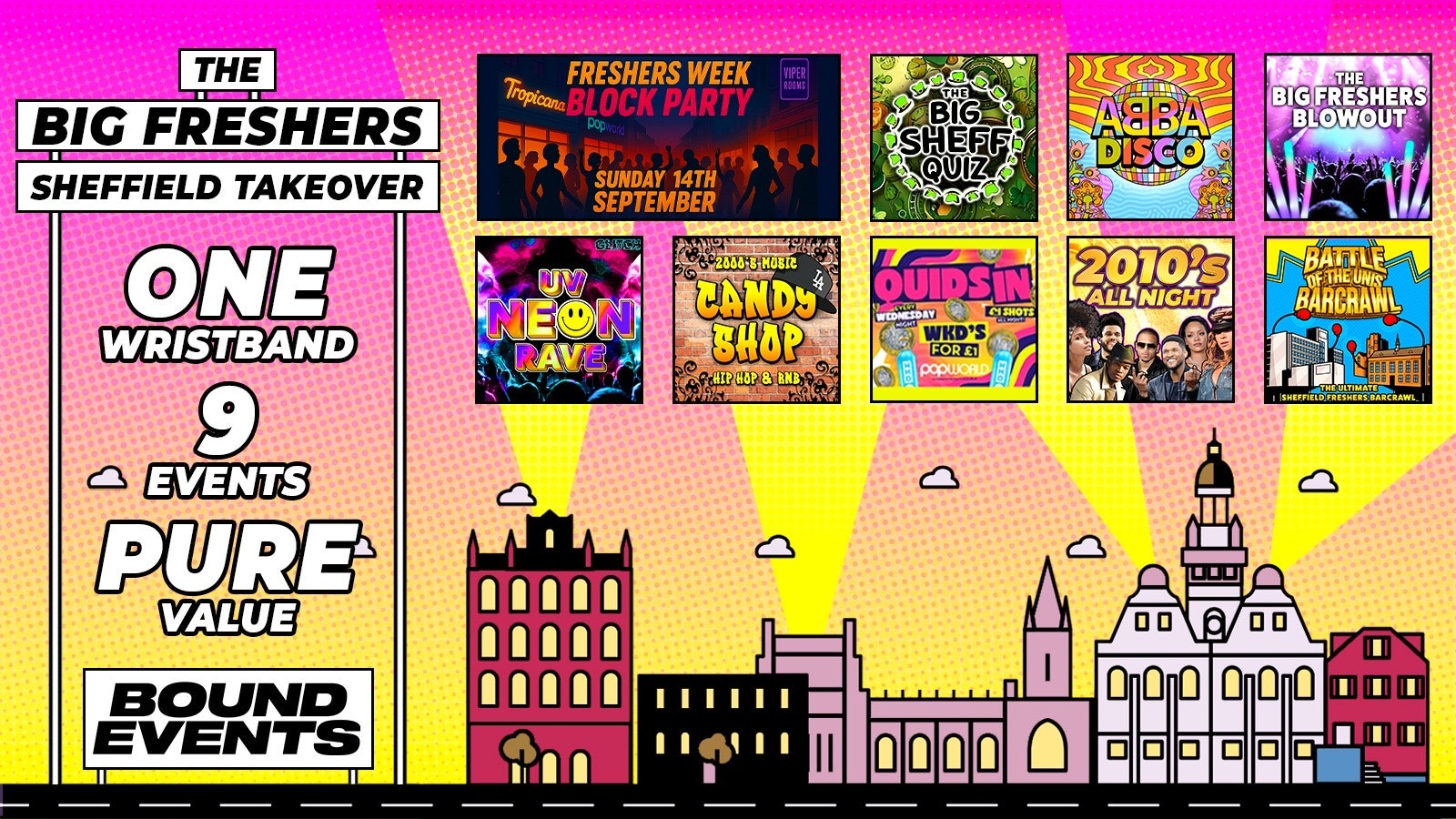 Sheffield Freshers Week 2025 🎪