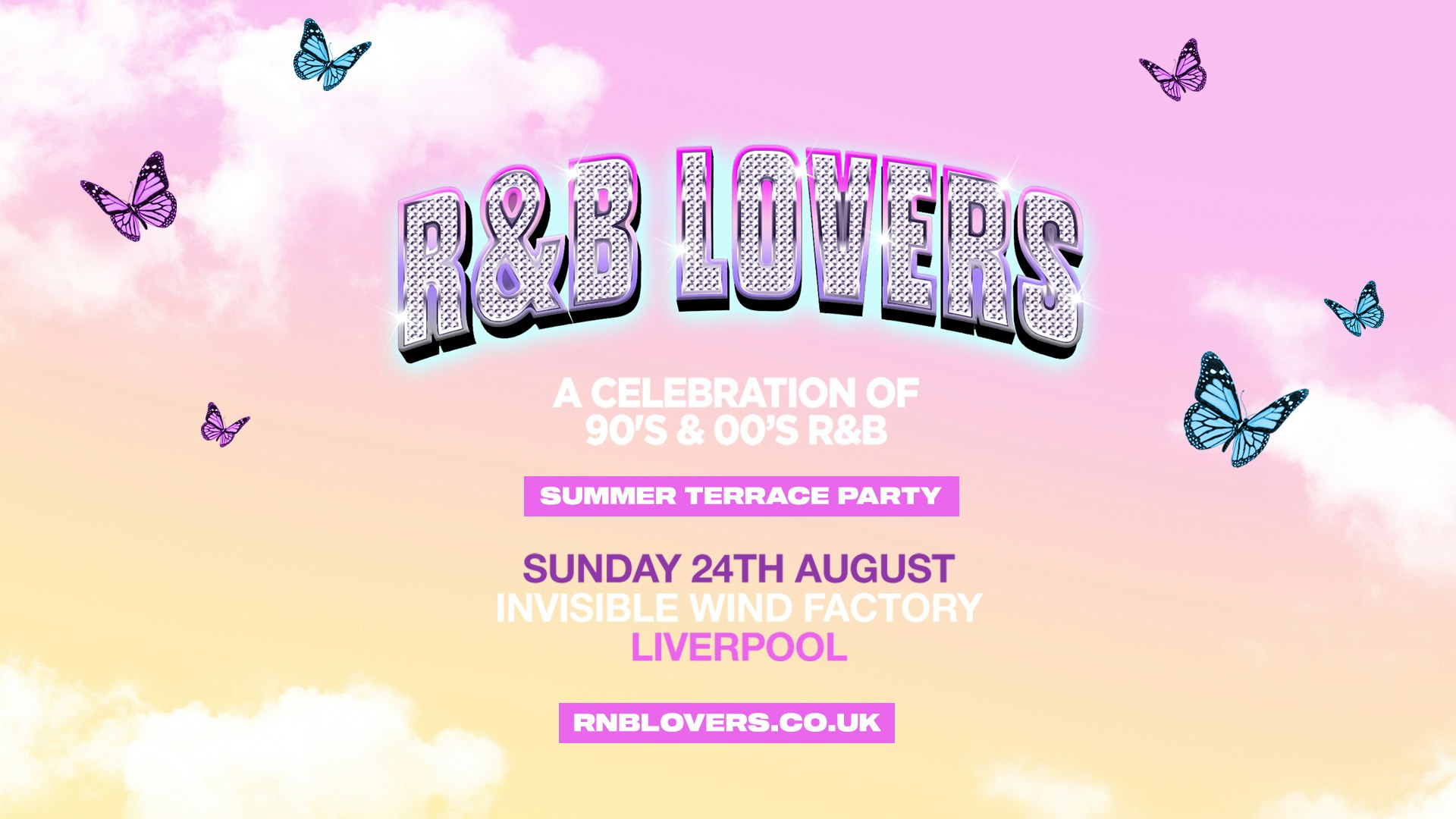 R&B Outdoor Terrace Party – Sunday 24th August – Invisible Wind Factory [EXTRA DATE ADDED DUE TO HUGE DEMAND!]