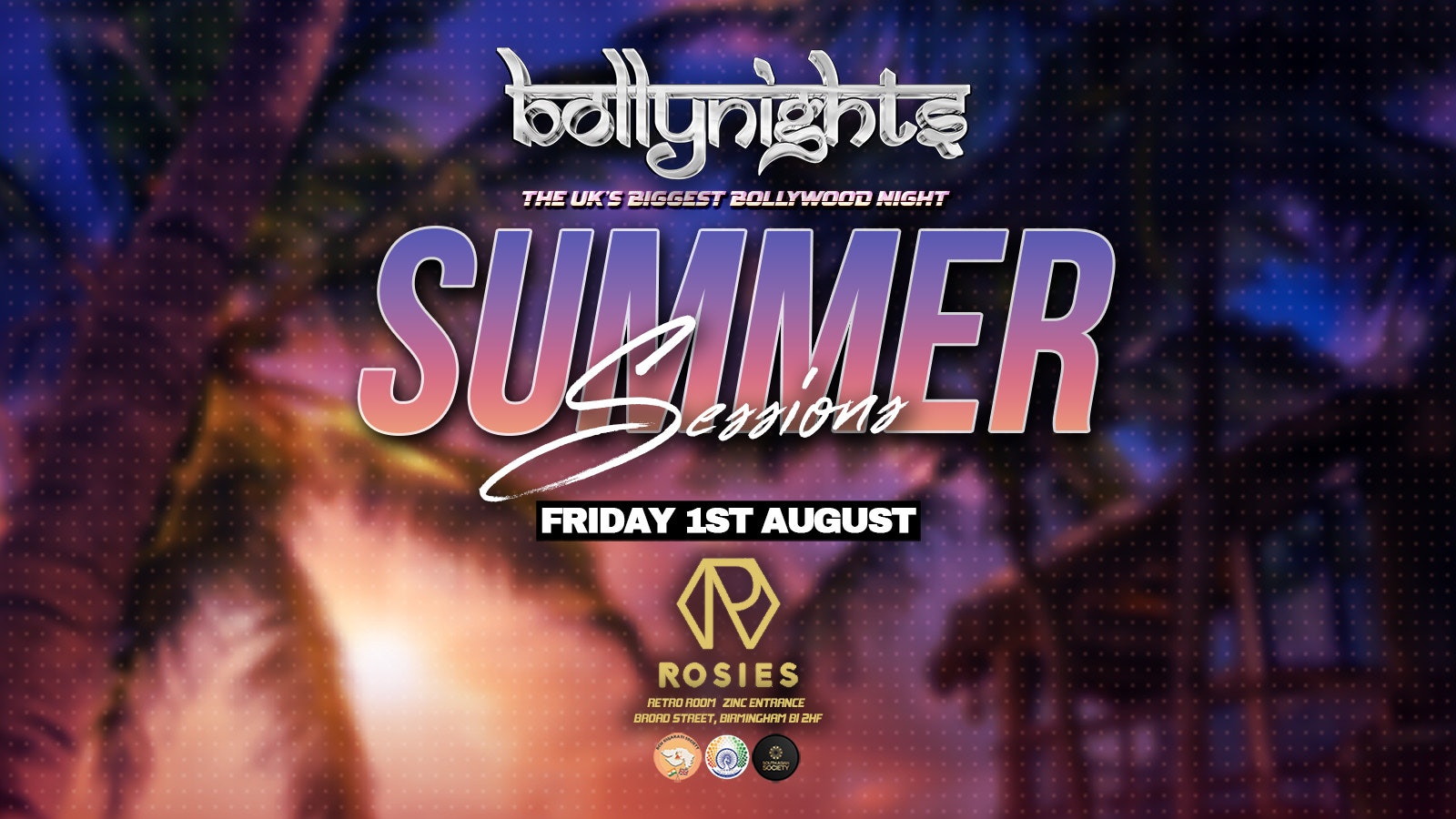 Bollynights Birmingham – Summer Sessions | Friday 1st August | Zinc at Rosies