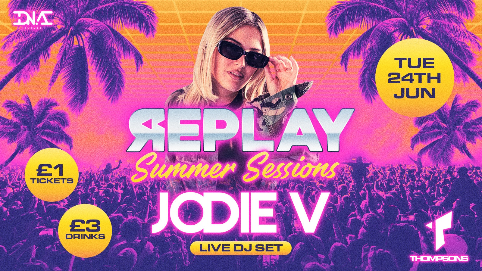 Replay Tuesdays Hosted by Jodie V – £1 Entry & £5 Doubles!