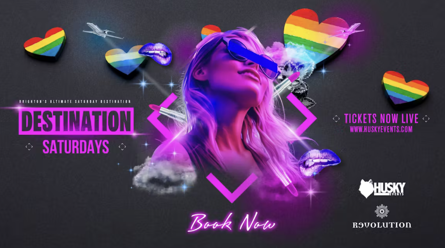 Destination Saturdays x Love Is Love Pride Special ➤ Revolution Brighton ➤ 02.08.2025