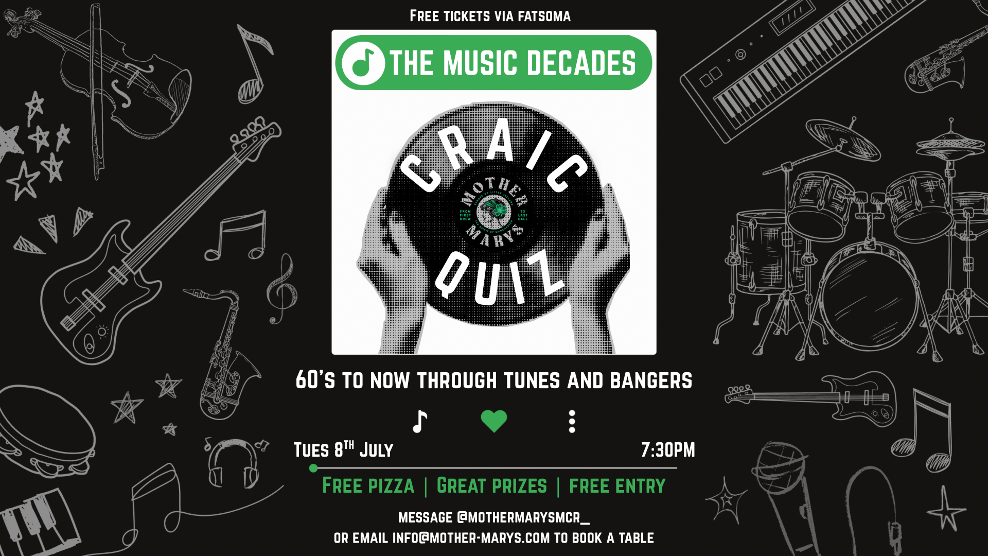 CRAIC QUIZ: The Music Decades