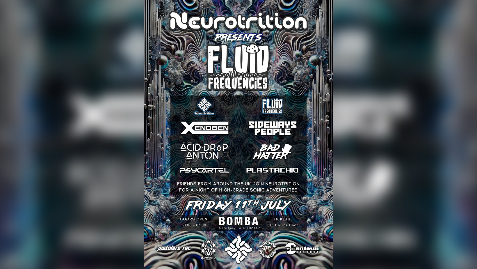 PSY TRANCE: Neurotrition Presents: Fluid Frequencies – 11.07.25 – Bomba Exeter