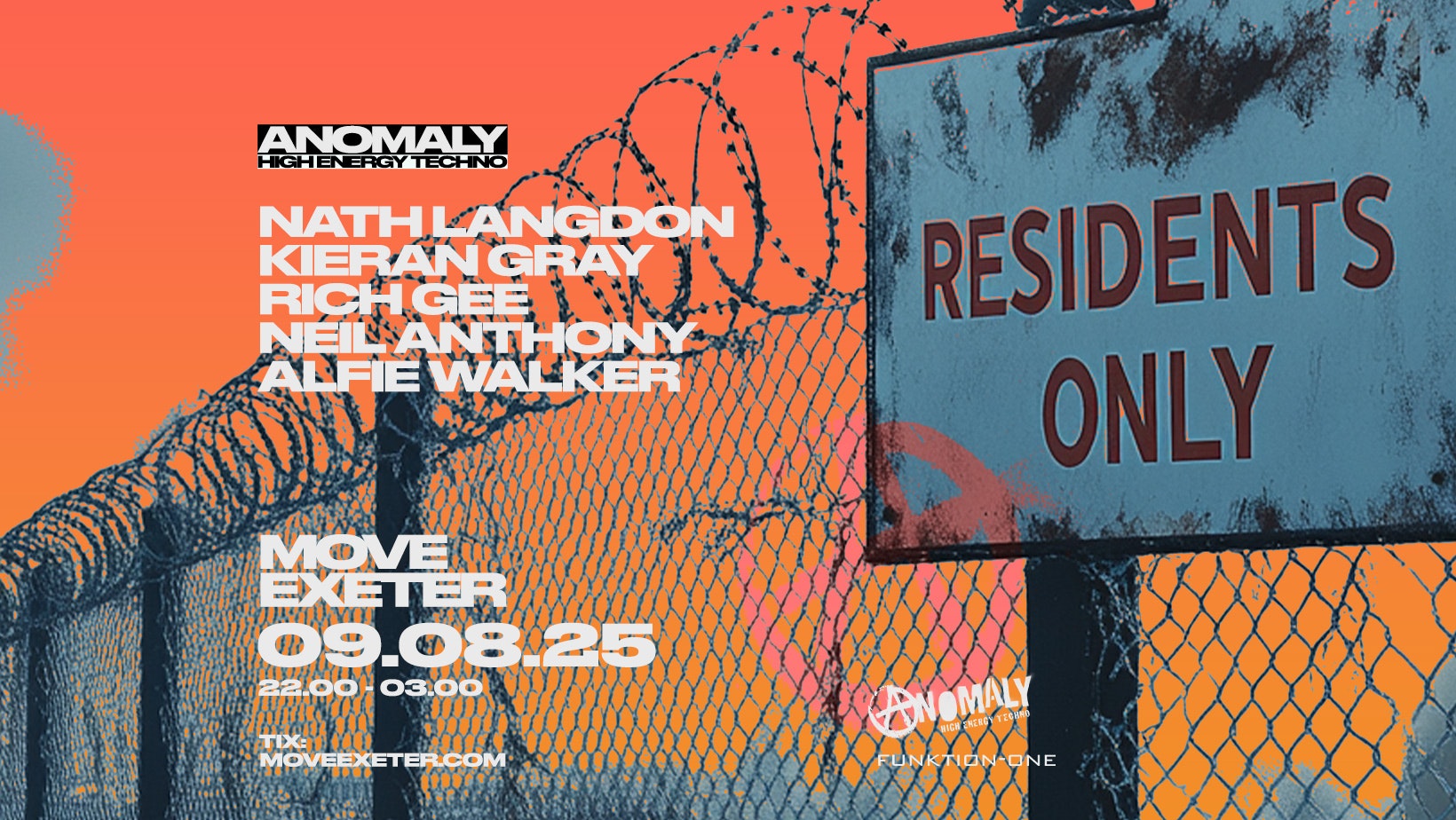 Anomaly Residents & Friends // Hard Techno // 09.09.25 // Move Exeter