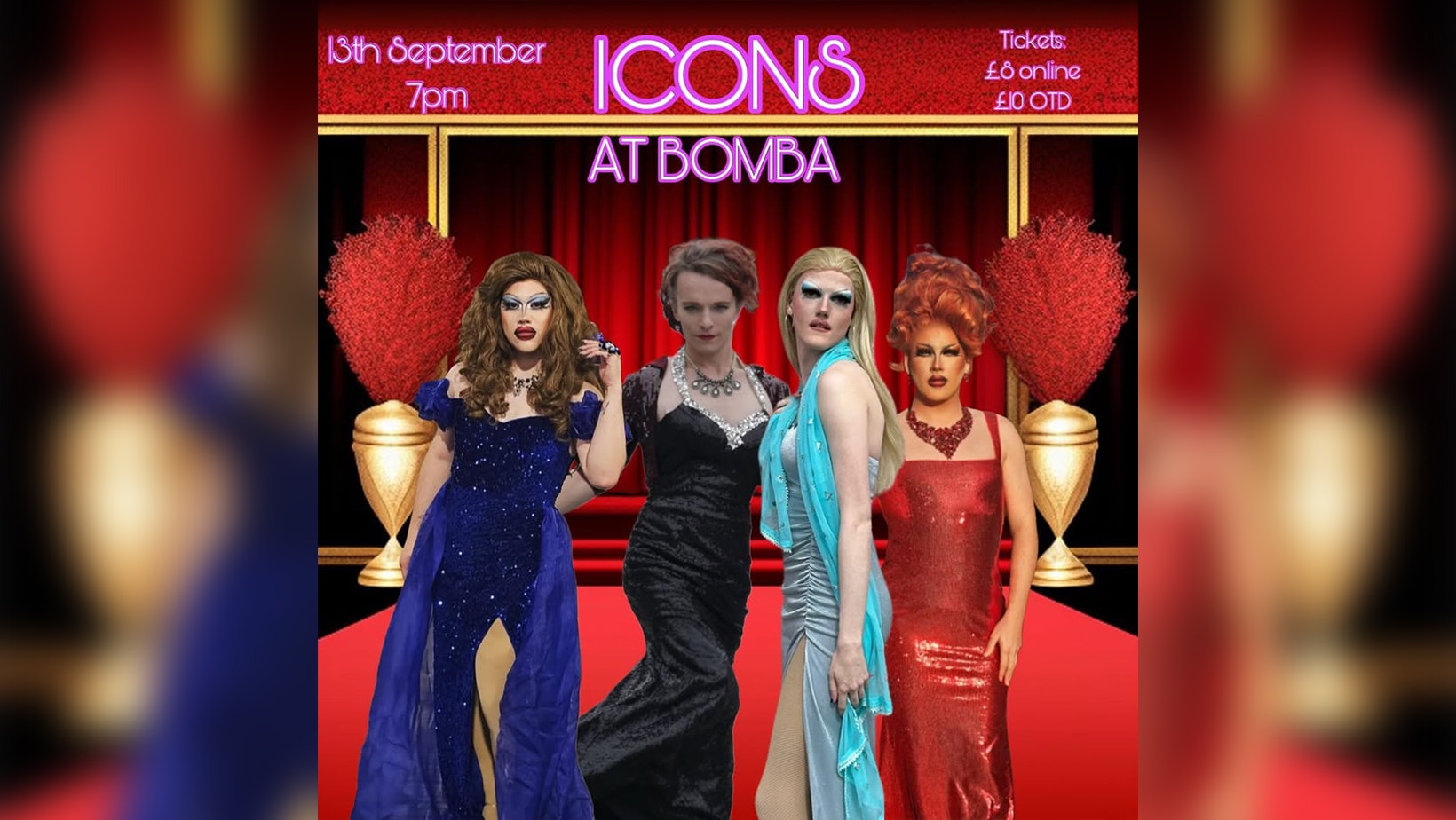 Icons! Drag Show – 13.10.25 – Bomba Exeter