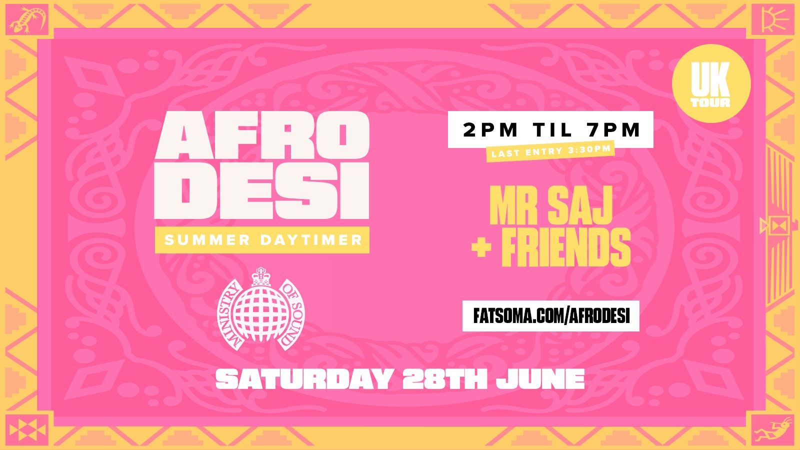 AFRODESI : SUMMER DAYTIME PARTY @ Ministry of Sound ☀️