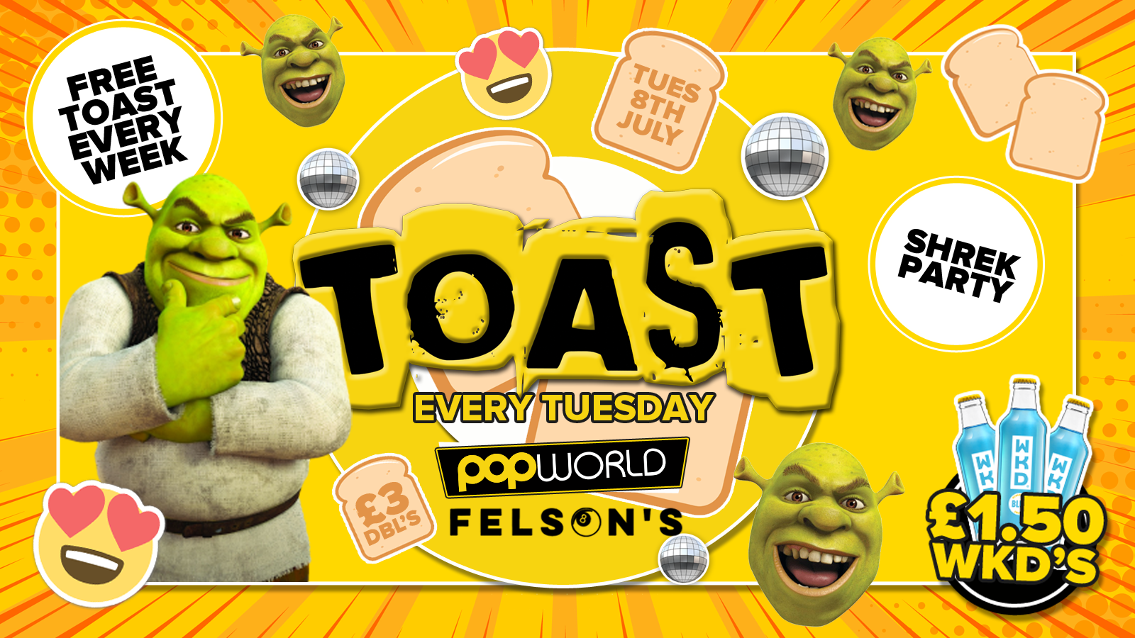 Toast • Shrek Party & Giveaway • Popworld