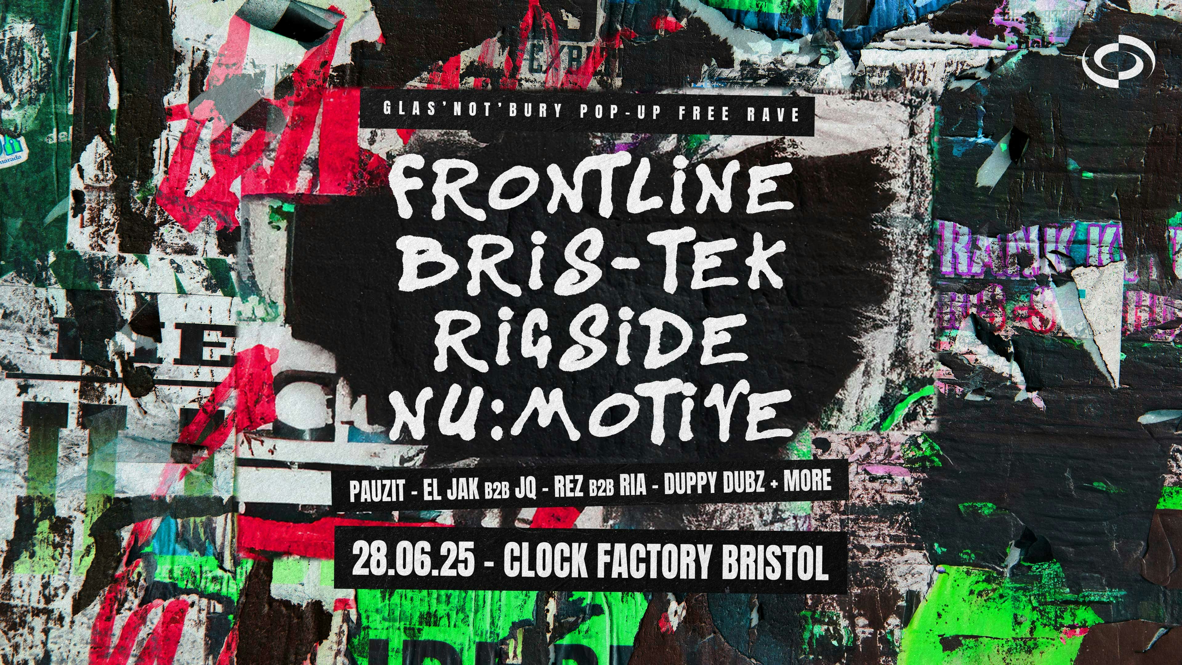 Glas’Not’Bury FREE Bristol Pop-Up Rave [UKG/140/Bass/DNB + More]