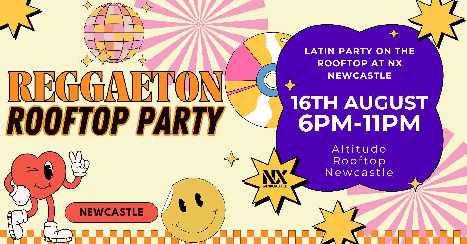Reggaeton Rooftop Party (Newcastle) August 2025