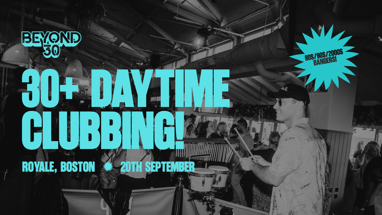 OVER 30’s DAYTIME CLUBBING : BOSTON 🥳