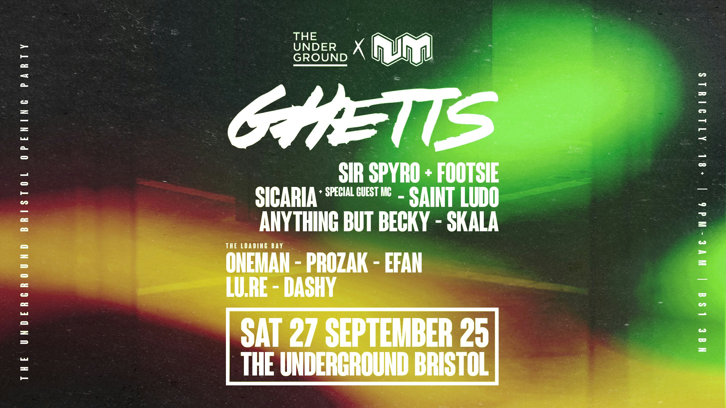 Ghetts & More • The Underground Bristol