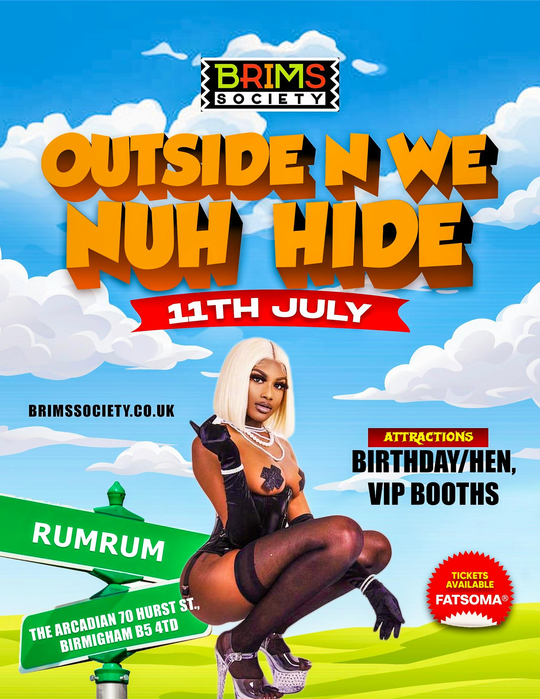 🔥 OUTSIDE N WE NUH HIDE 🔥 | 100 FREE TICKETS | £1 SHOTS FOR THE NIGHT😱🔥