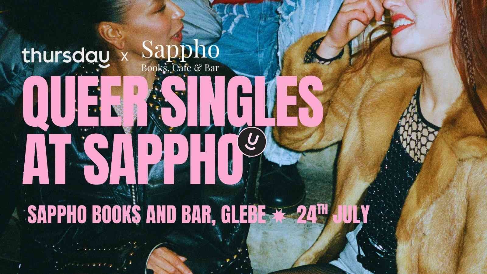 Thursday | 🌈 Queer Singles at Sappho | Sappho Books and Bar, Glebe