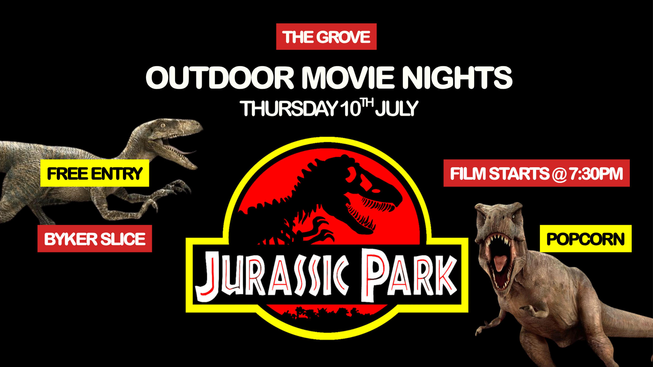 OUTDOOR MOVIE NIGHT: JURASSIC PARK