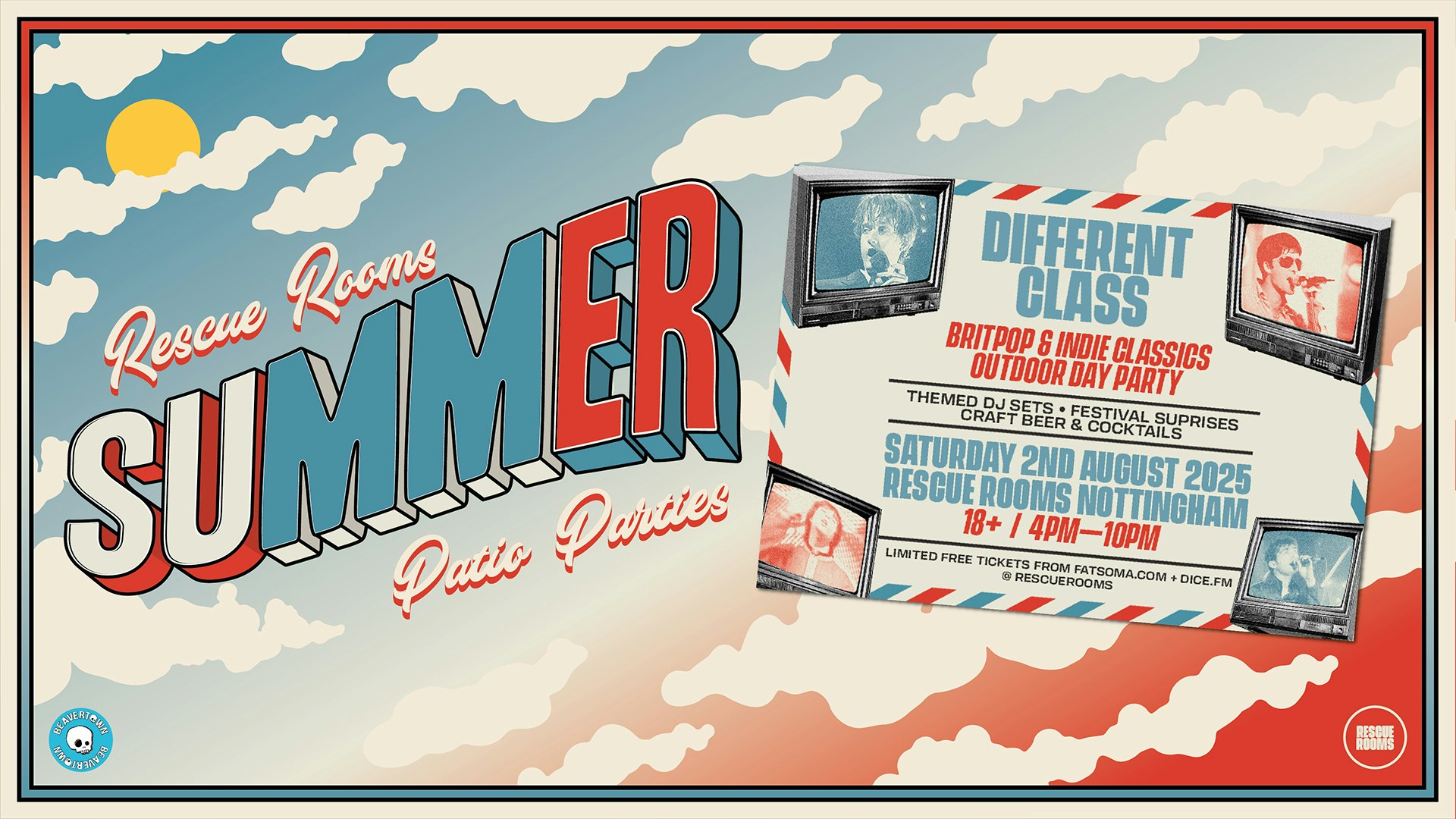 Different Class — Outdoor Day Party 💙 Rescue Rooms, Nottingham