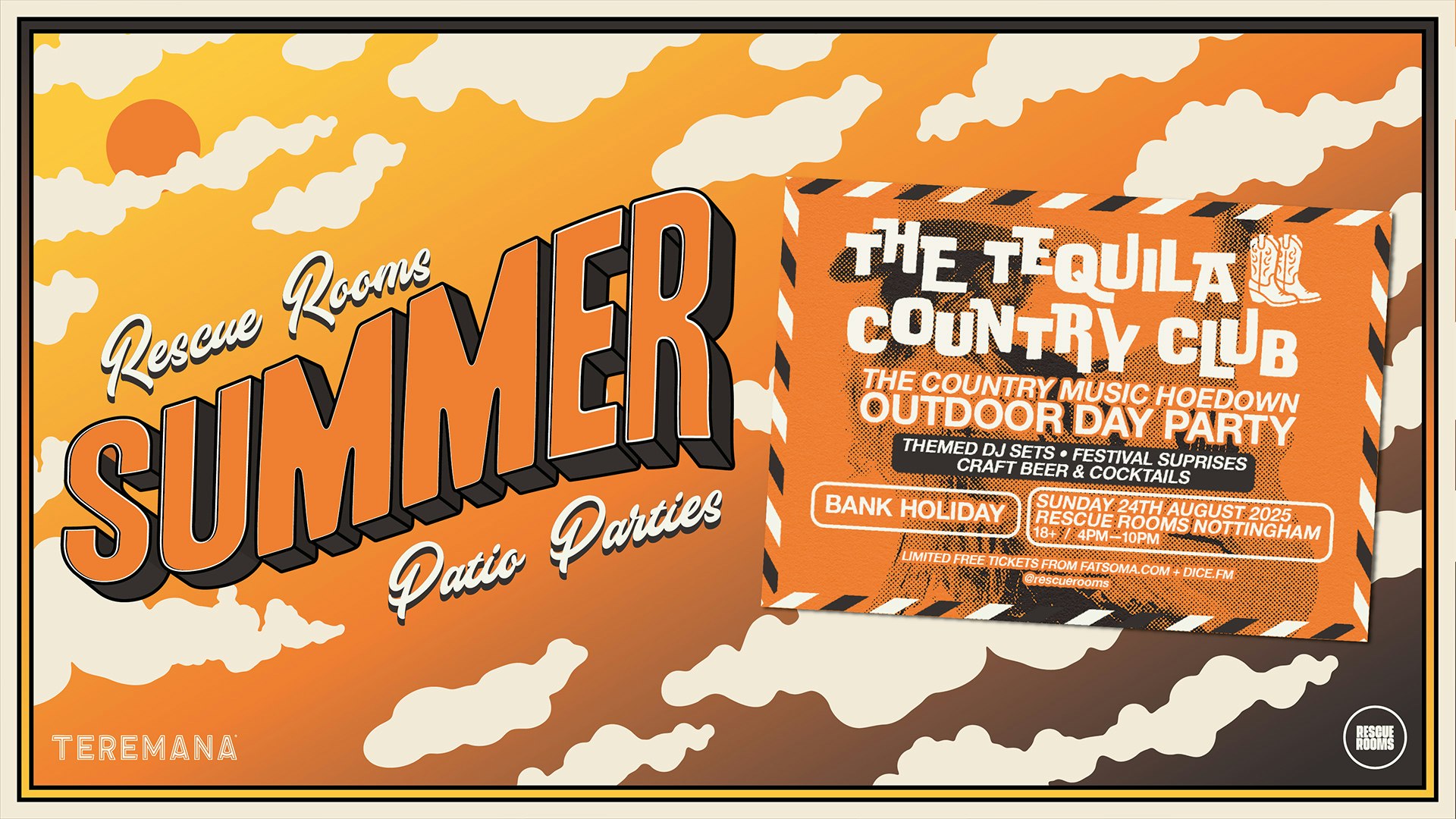 Tequila Country Club — Outdoor Day Party 🤠 Rescue Rooms, Nottingham