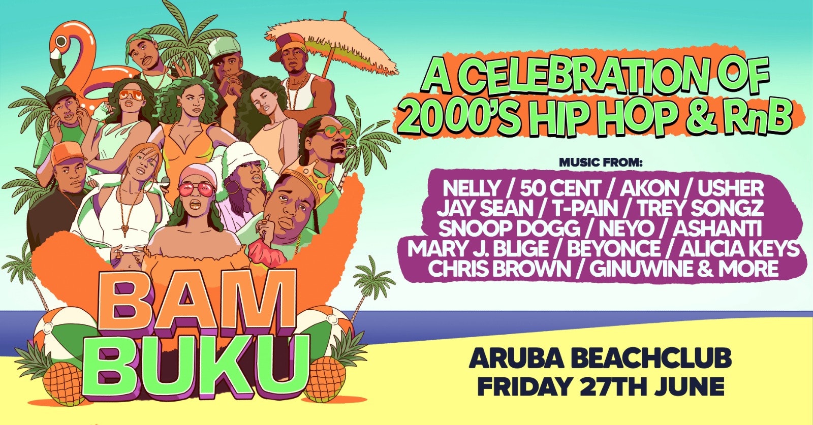 BAMBUKU – Bournemouth’s BIGGEST 00’s RnB Throwback Party @Aruba