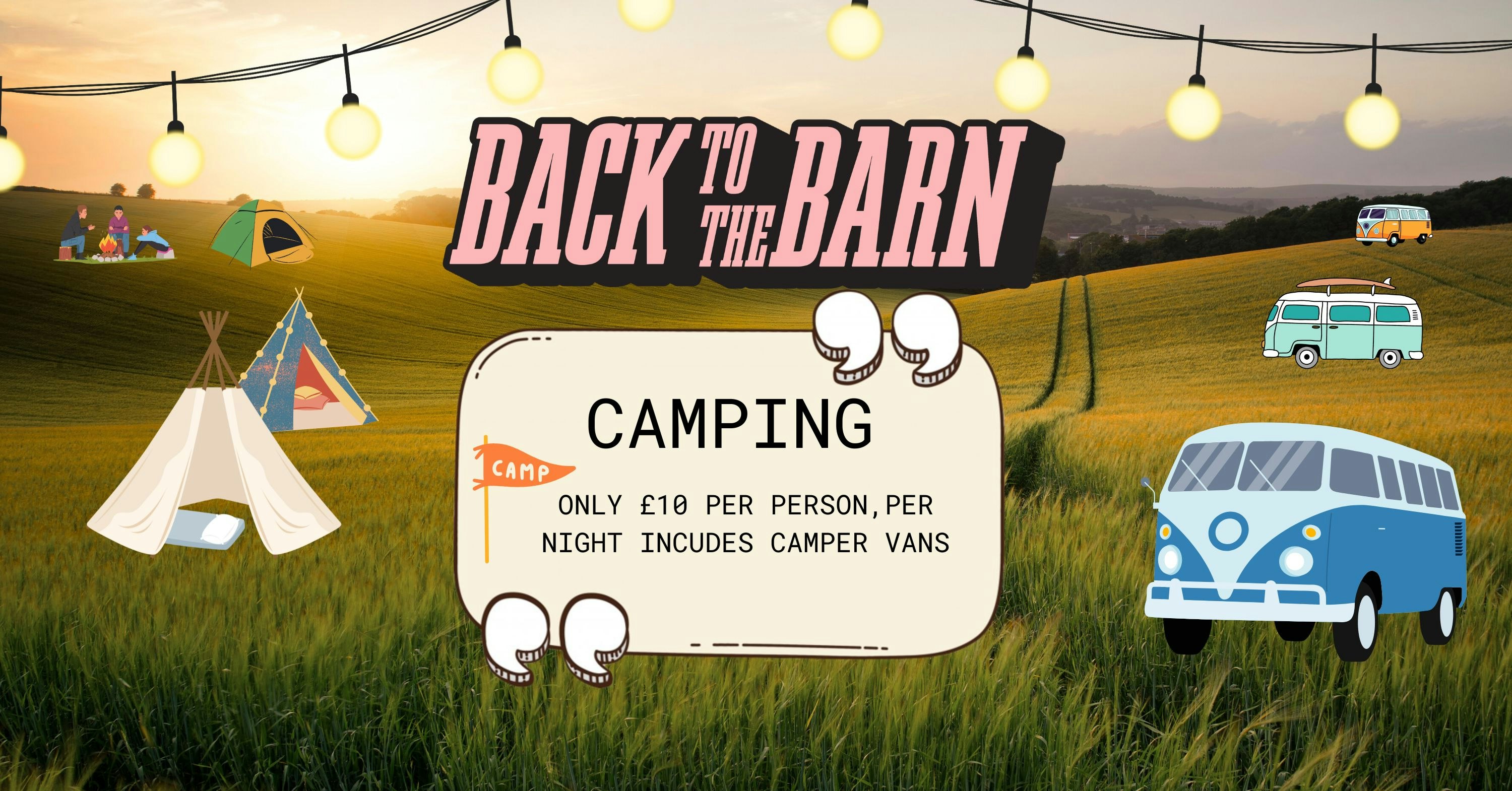 Back to The Barn Camping