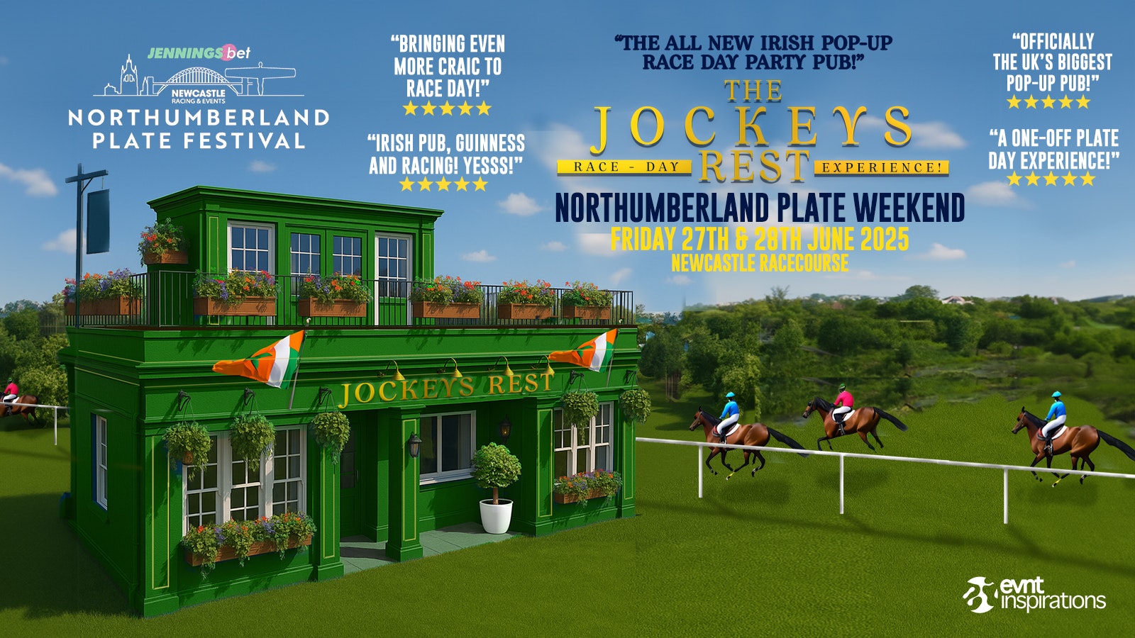 The Jockey’s Rest | “The Irish Pop-Up Pub Race Day Experience” – Northumberland Plate Weekend 2025