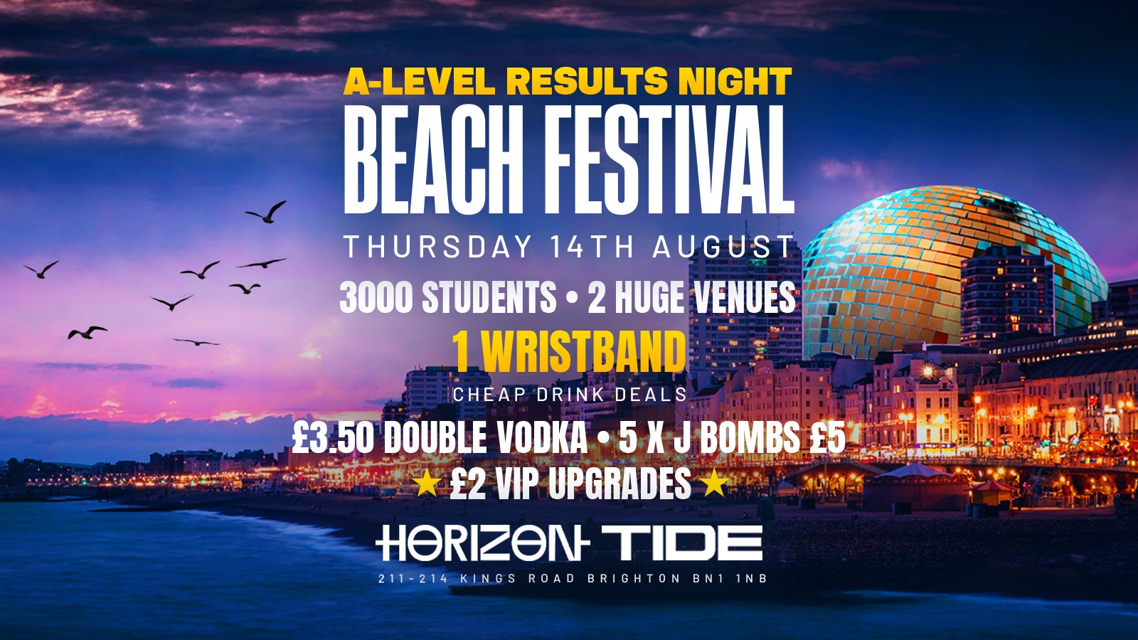 A – LEVEL RESULTS SEAFRONT FESTIVAL 2025