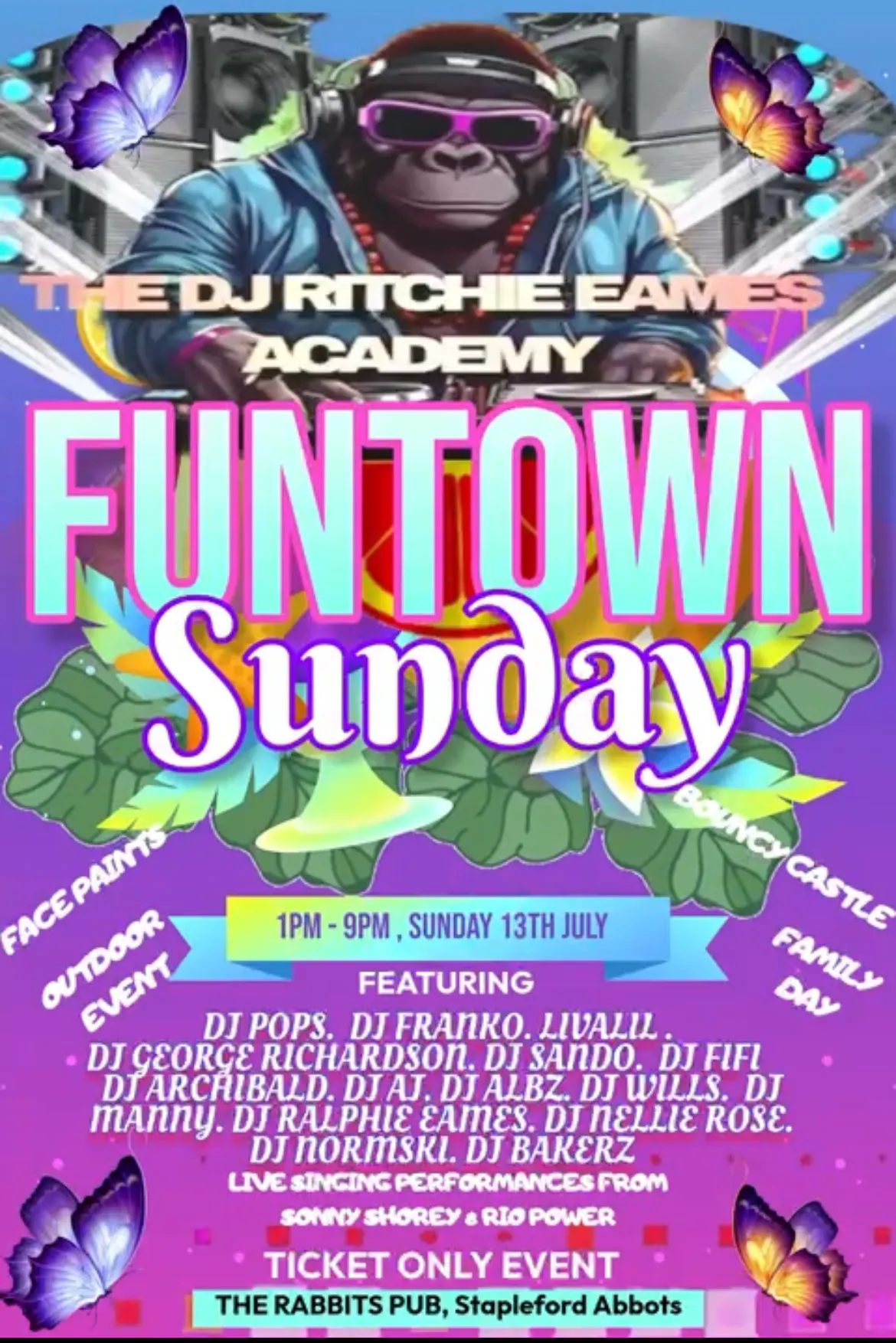 FUNTOWN SUNDAY- DJ RITCHIE EAMES ACADEMY at The Rabbits Pub and ...