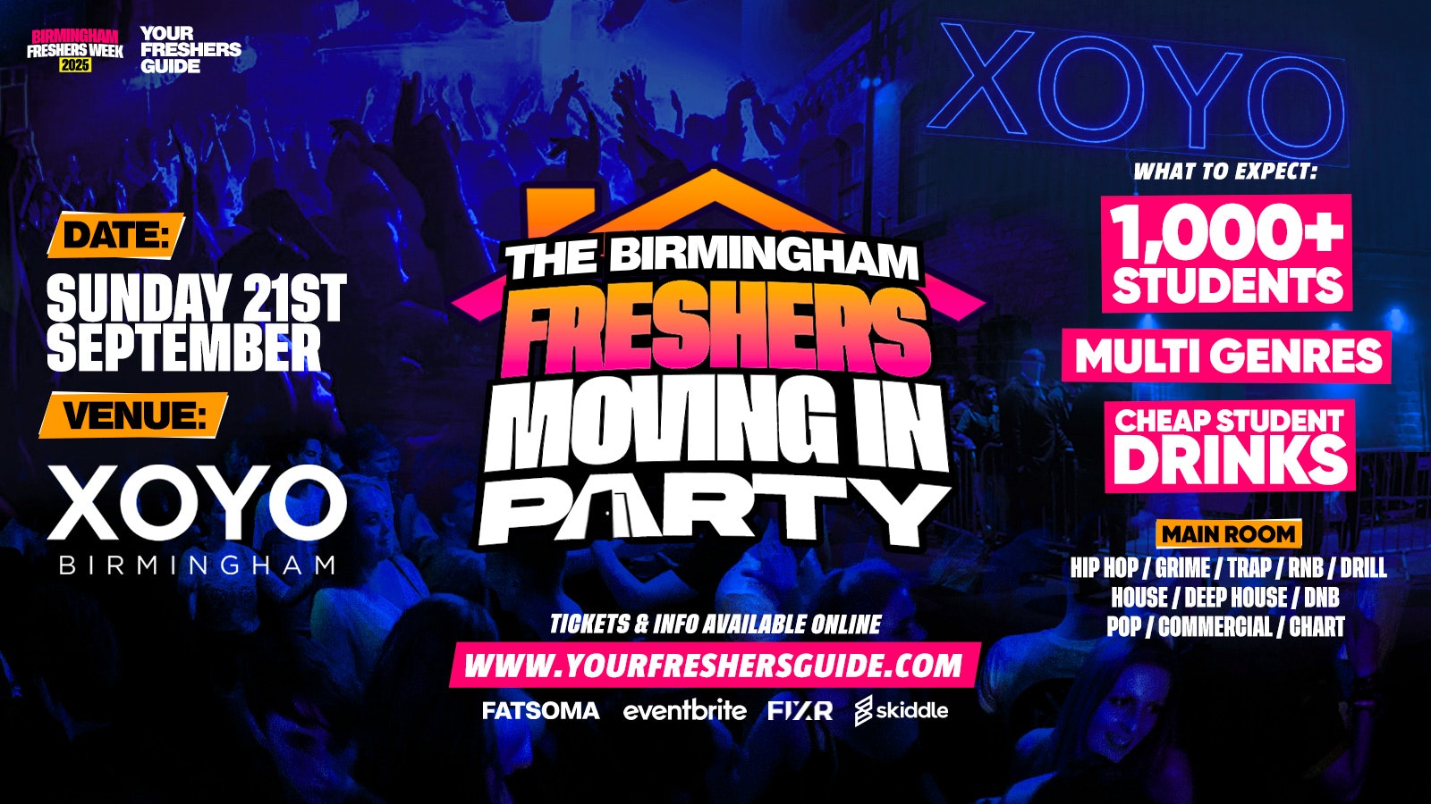 The Official Birmingham Freshers Moving in Party | Birmingham Freshers 2025