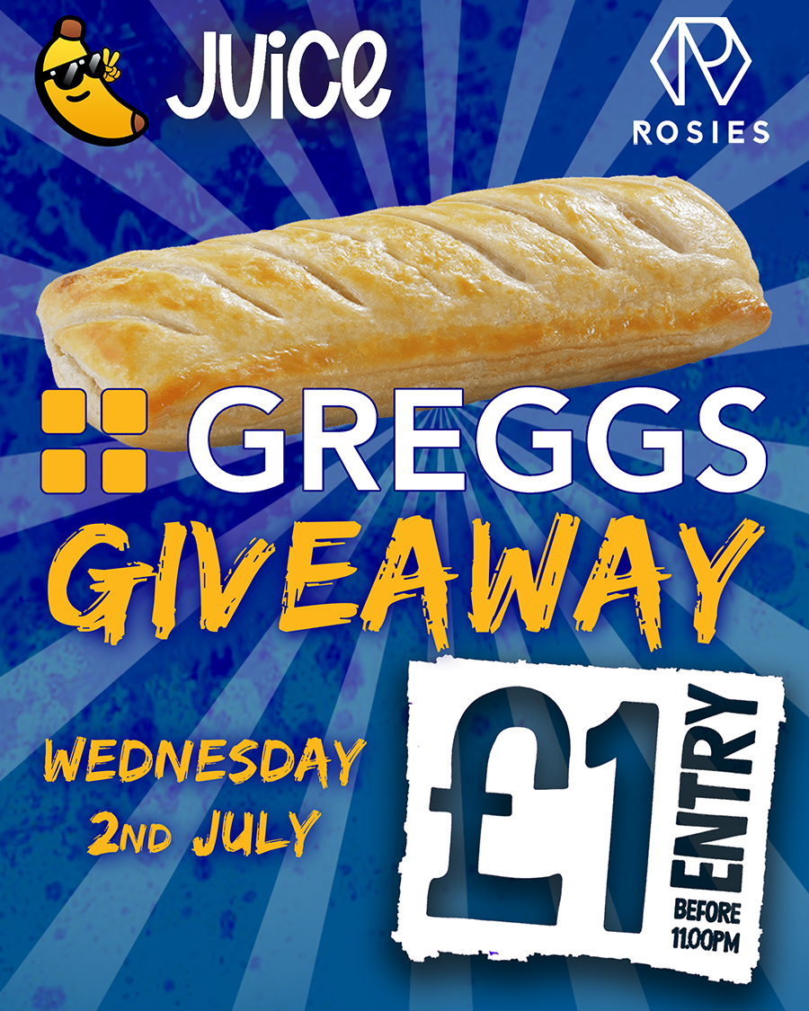 JUICE Wednesday – Greggs Rave 🥟