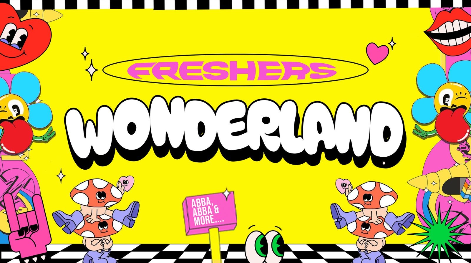 Freshers Move in Party 📦 Lancaster Freshers Abba Wonderland🌈