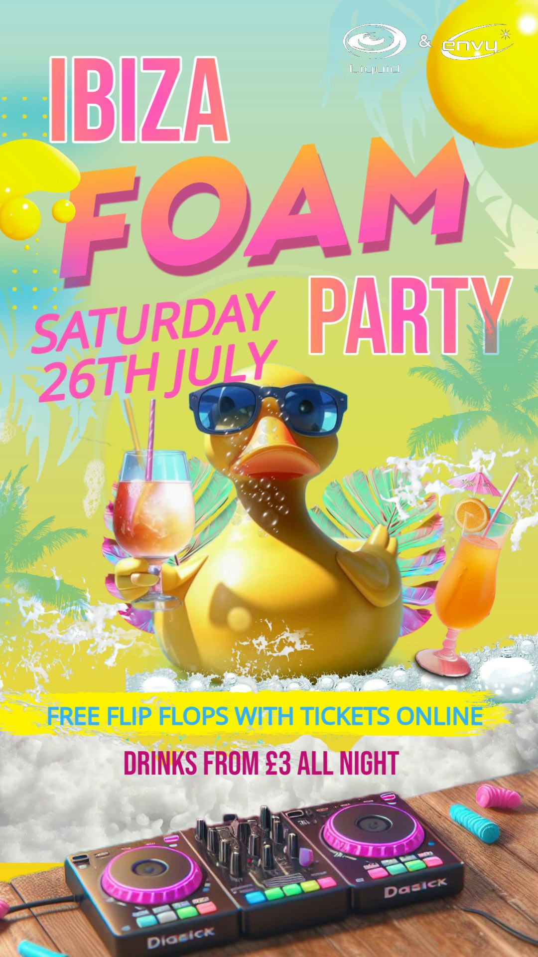 IBIZA FOAM PARTY THE RETURN 💦🔫