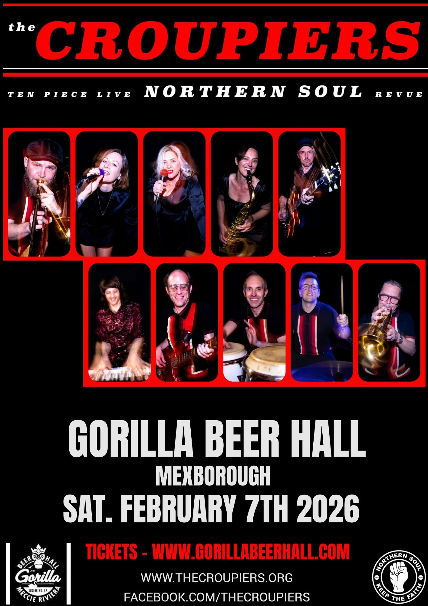 The Croupiers – Live 10 Piece Northern Soul Band!