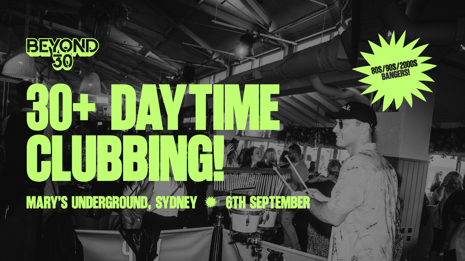 OVER 30s DAY TIME CLUBBING : SYDNEY 🥳