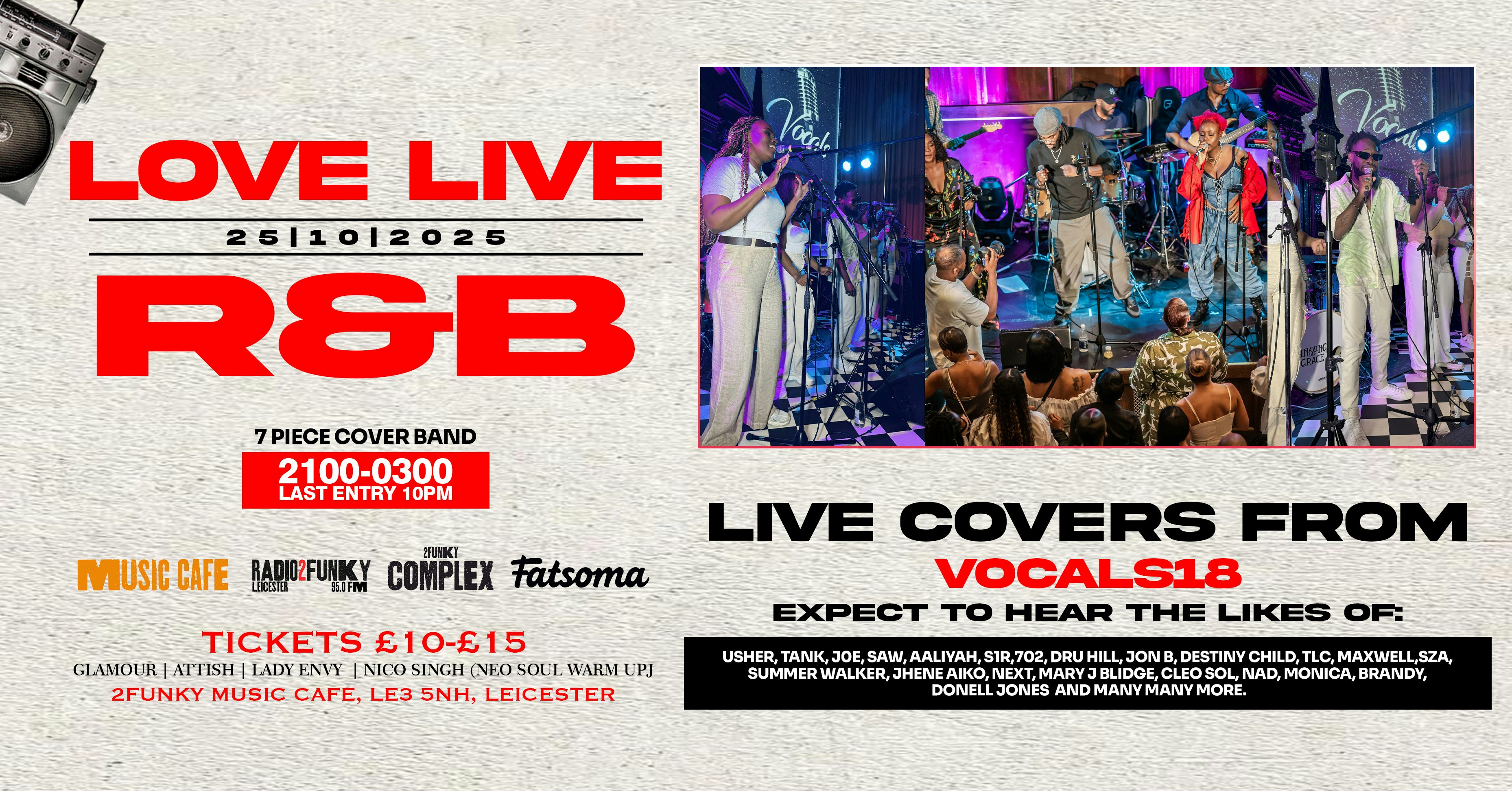Love Live: R&B – 7 Piece Band Covers by Vocal 18