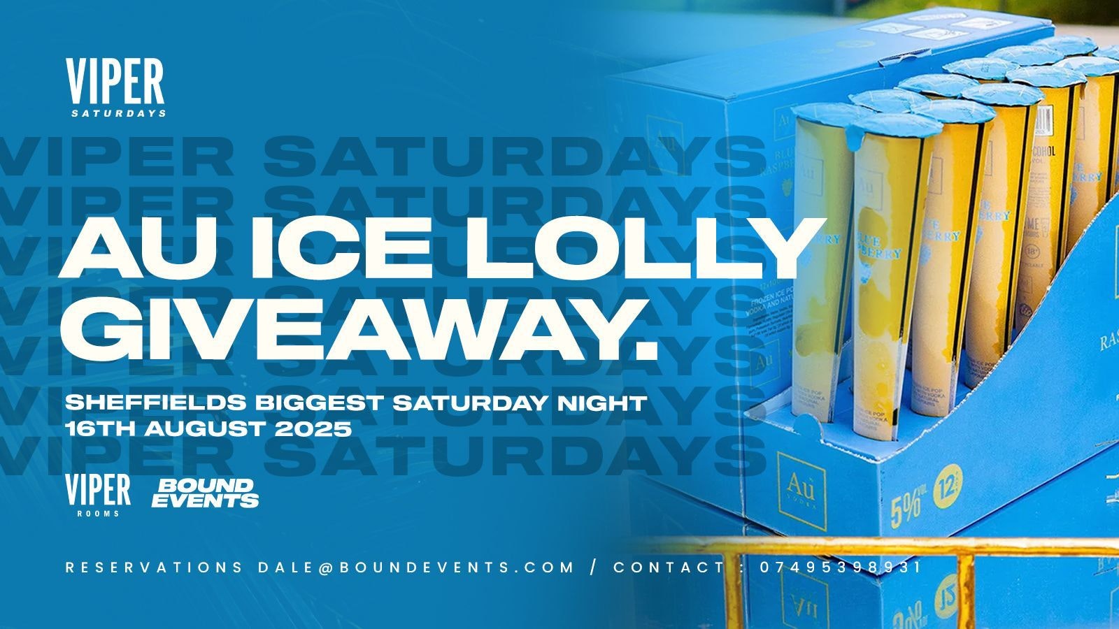 Viper Saturdays – AU Ice Lolly Giveaway – Bound Events